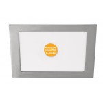 Downlight panel LED Cuadrado 225x225mm Níquel 20W PRO